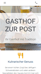Mobile Screenshot of gasthof-post-vohenstrauss.de