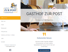 Tablet Screenshot of gasthof-post-vohenstrauss.de